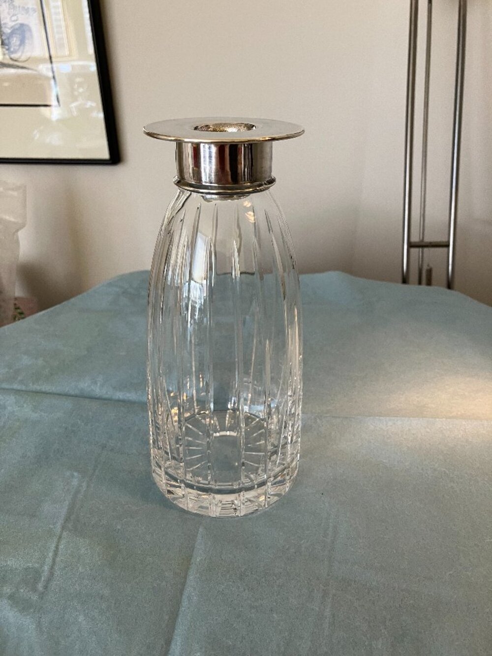 Crystal & 'Silver' Candlestick